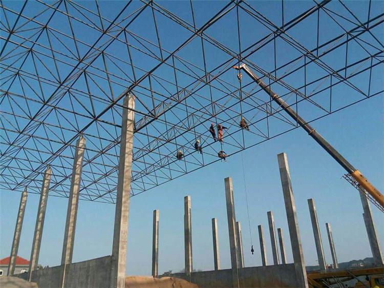 内蒙古加气站钢结构网架案例10